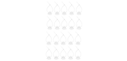 UXCELL Aquarium Clear Suction Cups Set 25mm Suction Cups Airline Tubing Holder with 30 Zip Ties Plastic Hook Suction Cup