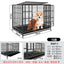 Dog Cage Small Medium Large Dog Square Tube Dog Cage Bold Iron Pet Dog Dog Cage Dog House Teddy Golden Retriever Supplies