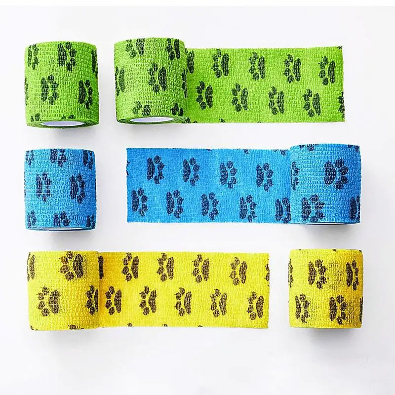 Self Adhesive Bandage Wrap Dog Bandage Shoes Pet Self Adhesive Bandage Dog Cohesive Bandage Multifunctional Pet Wound Care