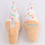 Dog Plush Toy Spot Wholesale Plush Stuffed Ice Cream Pet Toys Squeaking Sound Dog Toys Fleece Squeak Toys