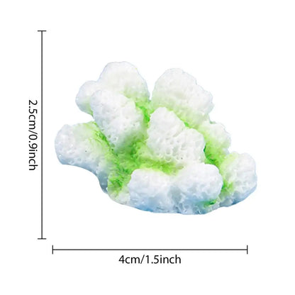 Small Coral Fish Tank Decor Tiny Sea Coral Artificial Decor Aquarium Decor For Fish Tank Aquarium Animal Terrarium And Family