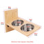 4 Pieces Wooden Wall Mounted Cat Bowl with Small Cat Jumping Pedal for Kitten Climbing and Eating Indoor Pet Furniture