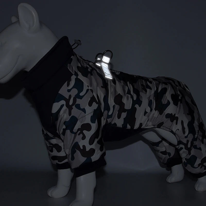 Camouflage Dog Jumpsuit Overalls for Small Medium Dogs Winter Padded Pet Rompers Waterproof Chihuahua Poodle mascotas Clothes