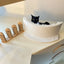 Cat Tree Wall Mounted Cat Climbing Bridge with Scratching Post and Cat Hammock Sisal Ladder for Kitten Playing and Rest