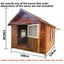 Dog House Outdoor Waterproof  Solid Wood Dog Villa with Yard Outdoor Rainproof Type Four Seasons Universal Pet Kennel