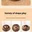 Organ cat scratch board foldable cat toy with bell for self fun and relaxation, cat scratch resistant corrugated paper, scratch