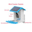 Bird Smart Feeder with Camera 1080P Solar Low Power Night Vision IP66 Waterproof 4G or WIFI Connect Real Bird Species Feeder