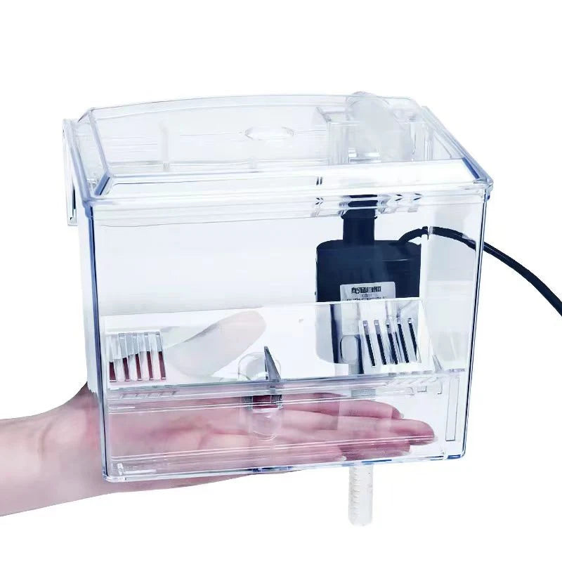 ﻿ High Transparent External  Aquarium fish breeding box juvenile fish tank isolation Betta fry spawning apparatus Tropical fish