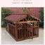 Manufacturer spot outdoor dog house wooden dog villa bite-resistant kennel rain-proof kennel can be customized dog house pet ca