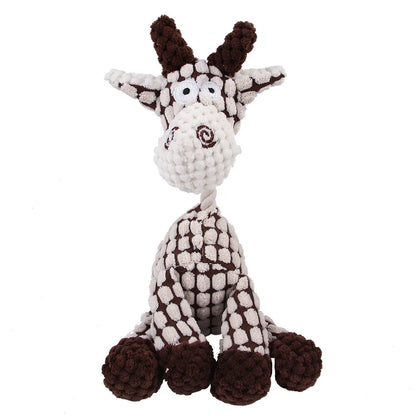 Pet Toys Plush Dog Toys Squeaky Dog Toys Stuffed Toys for Small Medium Large Dogs Animals Toys Puppy Chew Toy with Clean Teeth
