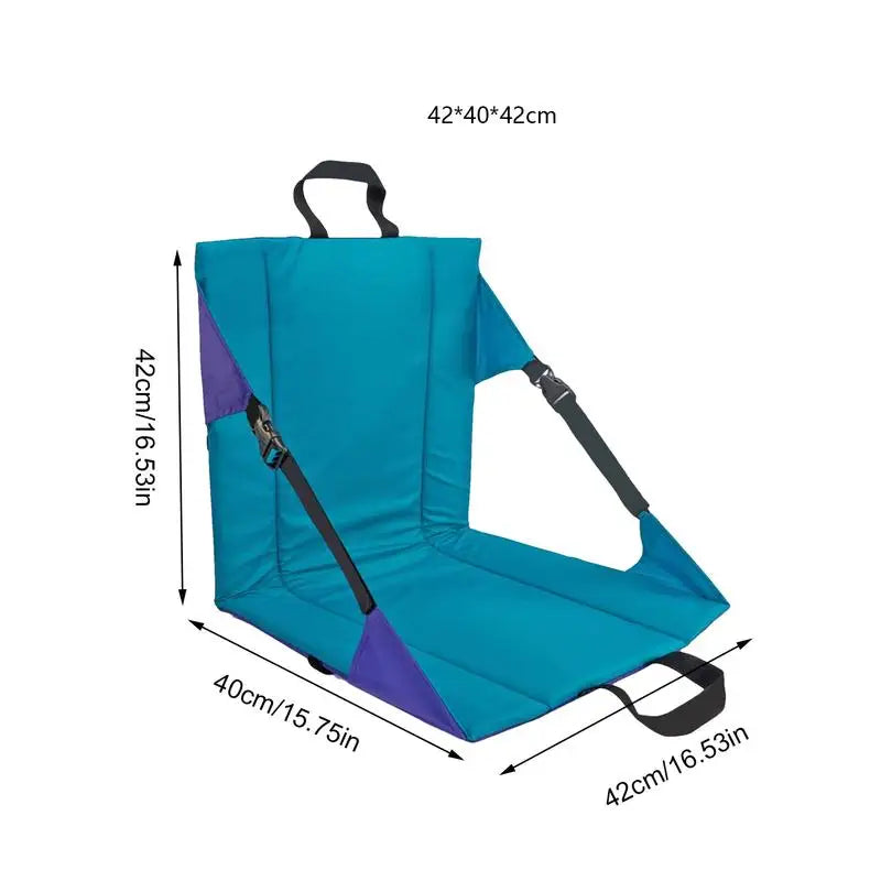 Folding Stadium Seat Reclining Stadium Seat Chair With Backrest Folding Seat Cushion Pad Stadium Seat For Camping Concert