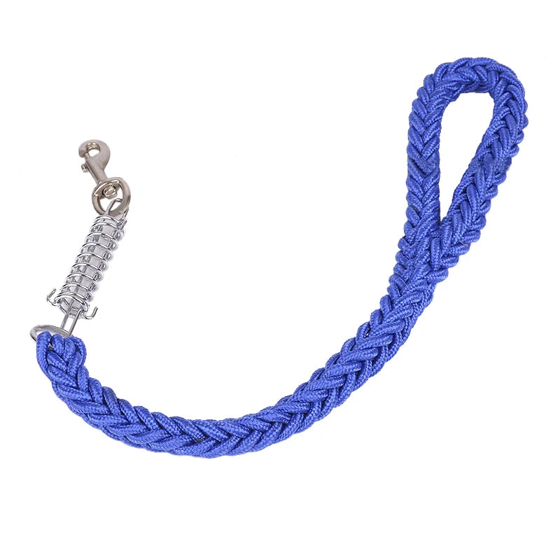 Durable Nylon Dog Leash Heavy Duty Spring Traffic Control Training Short Leashes for Medium Large Dogs Pitbull Pet Accessories
