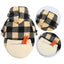 Plaid Dog Hoodie Pet Dog Clothes Sweaters With Hat And Pocket Design Autumn Winter Windproof Dog Clothing For Small Medium Dog