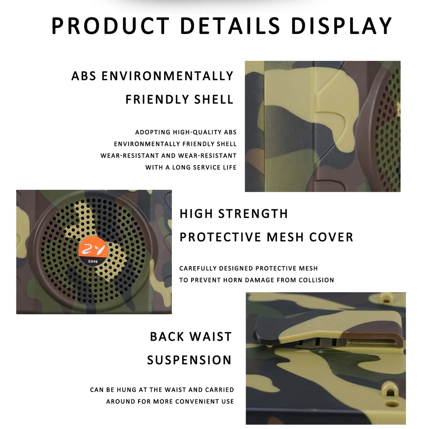 E898 hunting wireless speaker animal bird-to-bird portable speaker Bluetooth remote control about 1000 m large capacity battery