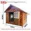 Dog House Outdoor Waterproof  Solid Wood Dog Villa with Yard Outdoor Rainproof Type Four Seasons Universal Pet Kennel