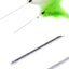 Cat Toy Cat Teaser Sticks Steel Wire Cat Teaser Rod Bell Feather Ball Chicken Feather Cat Teaser Rod Plastic Cat Toys