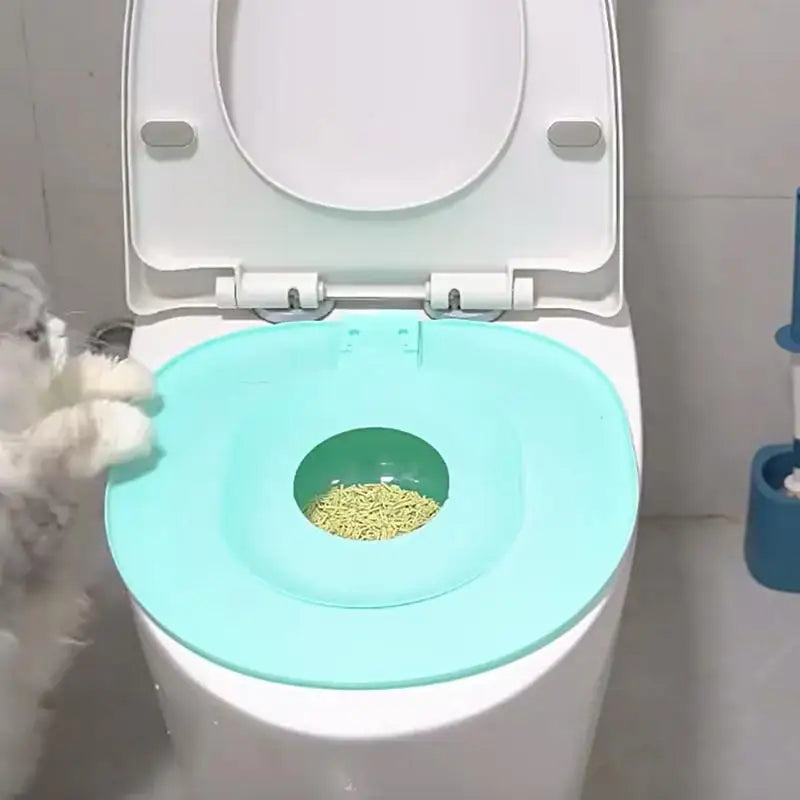 Cat Toilet Training Kit Toilet Litter Box Trainer Reusable Urinal Seat Potty Cat Hygiene Trainer For Pet Care Train Your Cat To