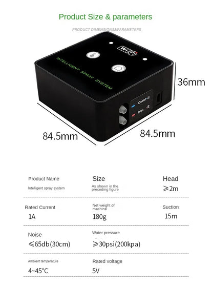 WiFi Control Intelligent Reptile Spray Humidifier Timer Automatic Mist Rainforest Timing Spray System Kit Irrigation Sprinkler