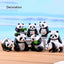 Resin Small Aquarium Ornaments Decoration Artificial Cute Panda for fish Tank Resin Aquarium Ornament Fish Tank Background Home