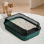Cat Litter Box Large Pet Litter Box with Scatter Shield Open Top Pet Toilet High Sided Cat Poop Box Pet Cleaning Boxes