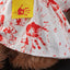 Dog Halloween Clothes Pet Dress Bloody Halloween Costume Dog Halloween Blood Skirt Halloween Seals Clothes Puppy Cosplay Costume
