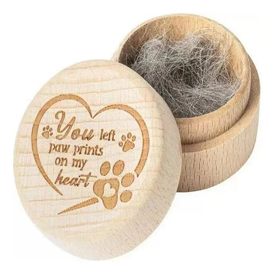 Pet Hair Keepsake Box Dog Cat Hair Ashes Container Pet Storage Box For Dog And Cat Ashes Wooden Engraved Dog Tooth Box Dog Ashes