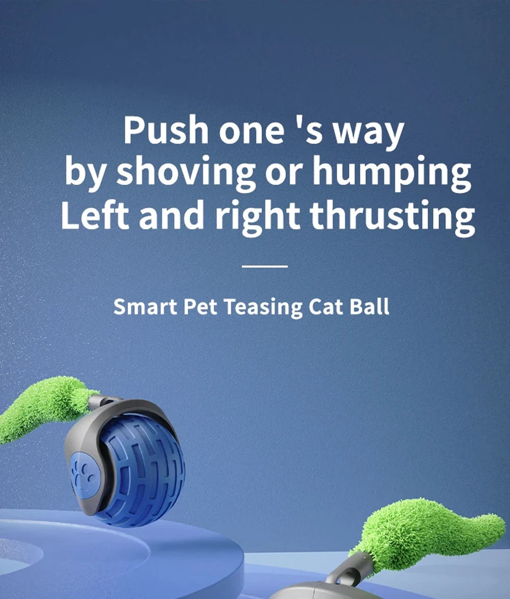New Rechargeable Smart Interactive Ball for Pet, Motorized Toy, Dog and Cat Training, Simulation Mouse, 3 Modes, Wake Up Ball