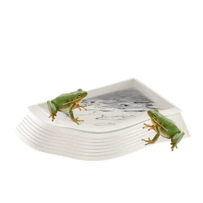 Turtle Water Dish Anti-Slip Turtle Bathing Pot Multifunctional Tortoise Water Bowl Turtle Pool Tortoise Bathing Pool Pet Toys