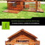 Outdoor Waterproof Solid Wood Kennel Medium and Large Dog Golden Retriever Kennel House Rainproof Outdoor Four Seasons