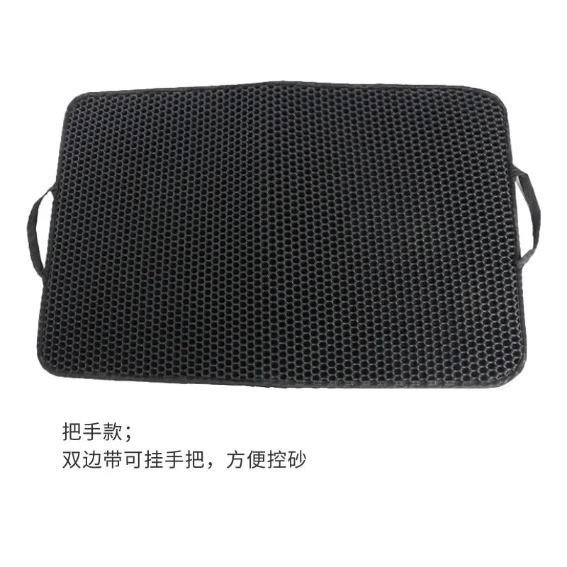 Cat Litter Mat EVA Double Layer Cat Litter Mat Cat Litter Basin Sand Falling Mat Eva Cat Litter Mat Cat Nest Mat Pet Mat