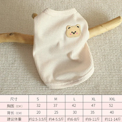 Summer Cool Dog Clothes New Dogs Pet Vest For Puppy Breathable Vest T-shirt Costume Bulldog Dog T-shirt Outdoor Pets Clothing