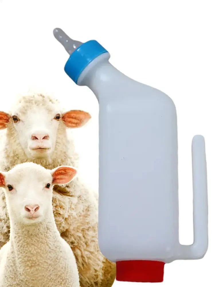 Baby Goat Bottle Lamb Bottle Animal feeding supplies Hangable Milk Feeder Veterinary hanging milk bottle with Clear Scale