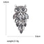Rhinestone Owl Brooch for Women Unisex Glass Animal Pin Bird Lapel Pins Banquet Party Backpack Gifts Jewelry Accessories