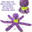 Dog Enrichment Toys，Octopus Dog Toys，Dog Snuffle Toy，Helps pets eat slowly, Dog Puzzle Game Interactive Toy，Slow Feeder Game