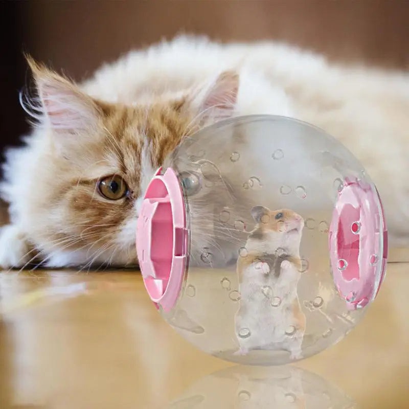 Hamster Run Ball Cute Hamster Exercise Toys For Small Animal Breathable Silent 7-inch Dwarf Hamster Running Ball Transparent