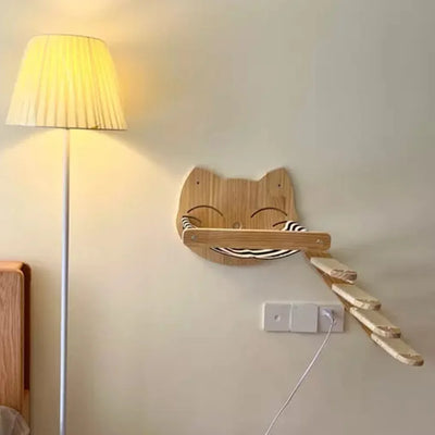 2Pc Wall Mounted Cat Climbing Set Hammock and Steps Four Layers Hemp Rope Wall Pet Furniture Supplies Cat Accessories