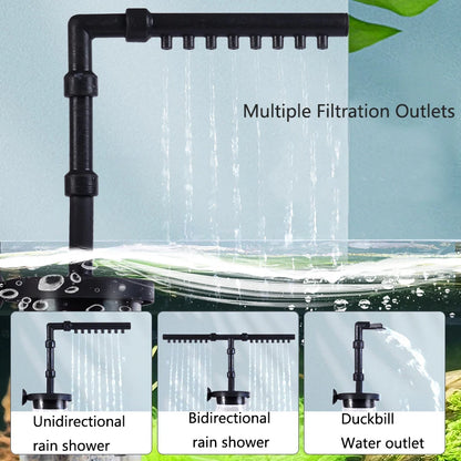 Aquarium Filter 4in1 fish tank filters for Fecal Suction  Water Purification High-efficiency Filtration With Filter Balls Pump