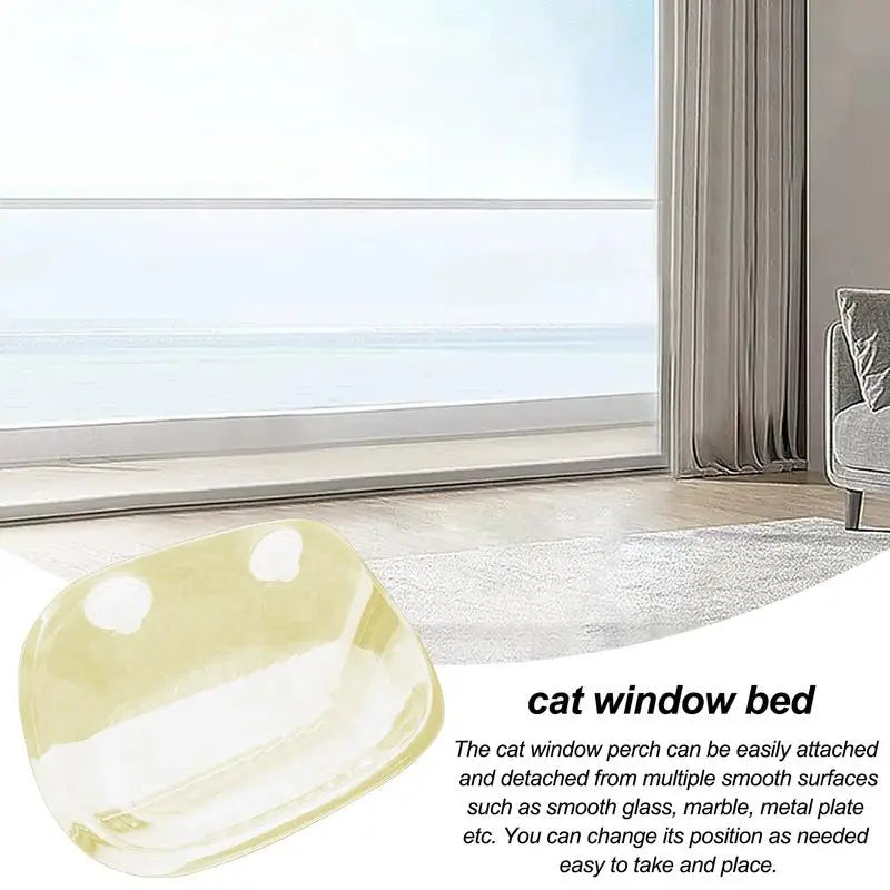 Suction Cup Cat Bed Window Indoor Cat Perch Seat Hammock Suction Cup Design Cat Shelves For Marble Smooth Glass And Sheet Metal