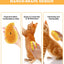 Cat Steam Brush, 3-In-1 Cat Steam Brush, Silicone Massage Beauty Brush, Cat And Dog Pet Hair Cleaning Brush Comb,Mango Shape