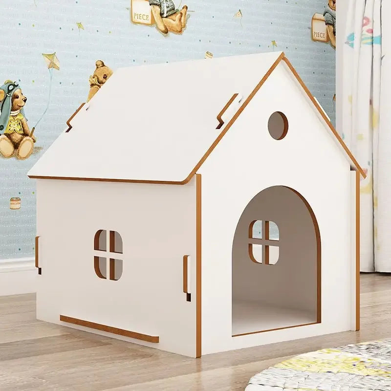 Outdoor rain-proof dog house, removable and washable kennel, all-season cat litter, outdoor cat cage, thickened dog house