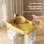 High end transparent cat water dispenser, plug-in automatic wired water dispenser, circulating flow water basin, pet water dispe