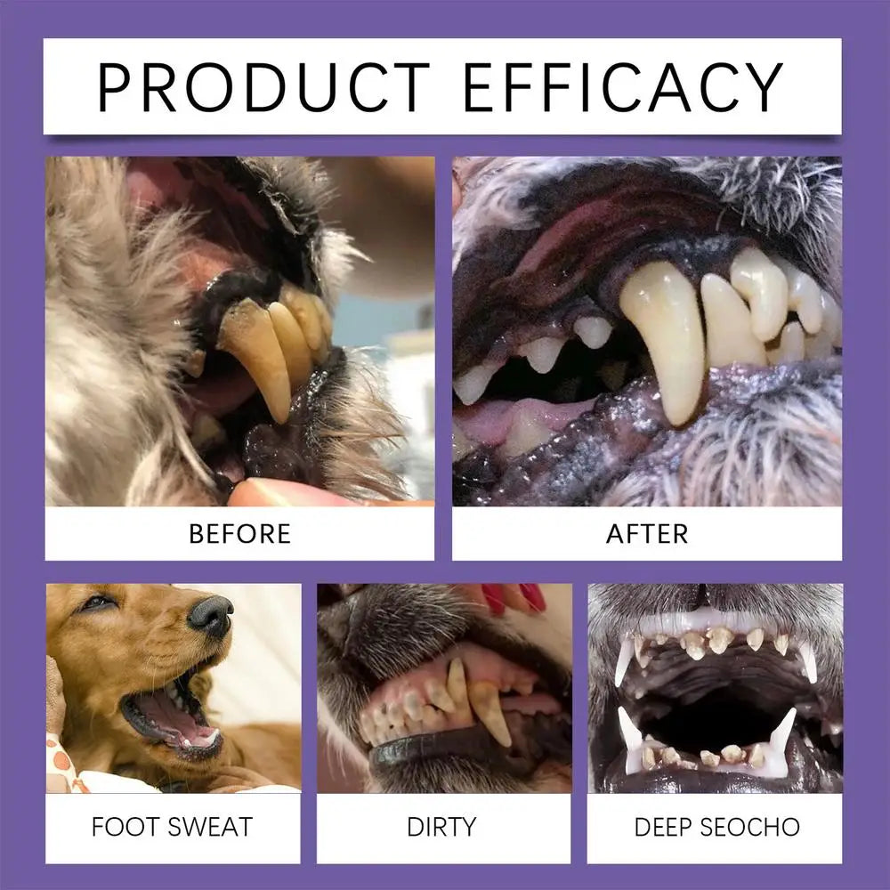 Pet Oral Repair Gel For Dogs Dog Oral Care 2X Care Cleaner Repair Gel Repair Gel Without Brushing For Eliminate Bad Breath
