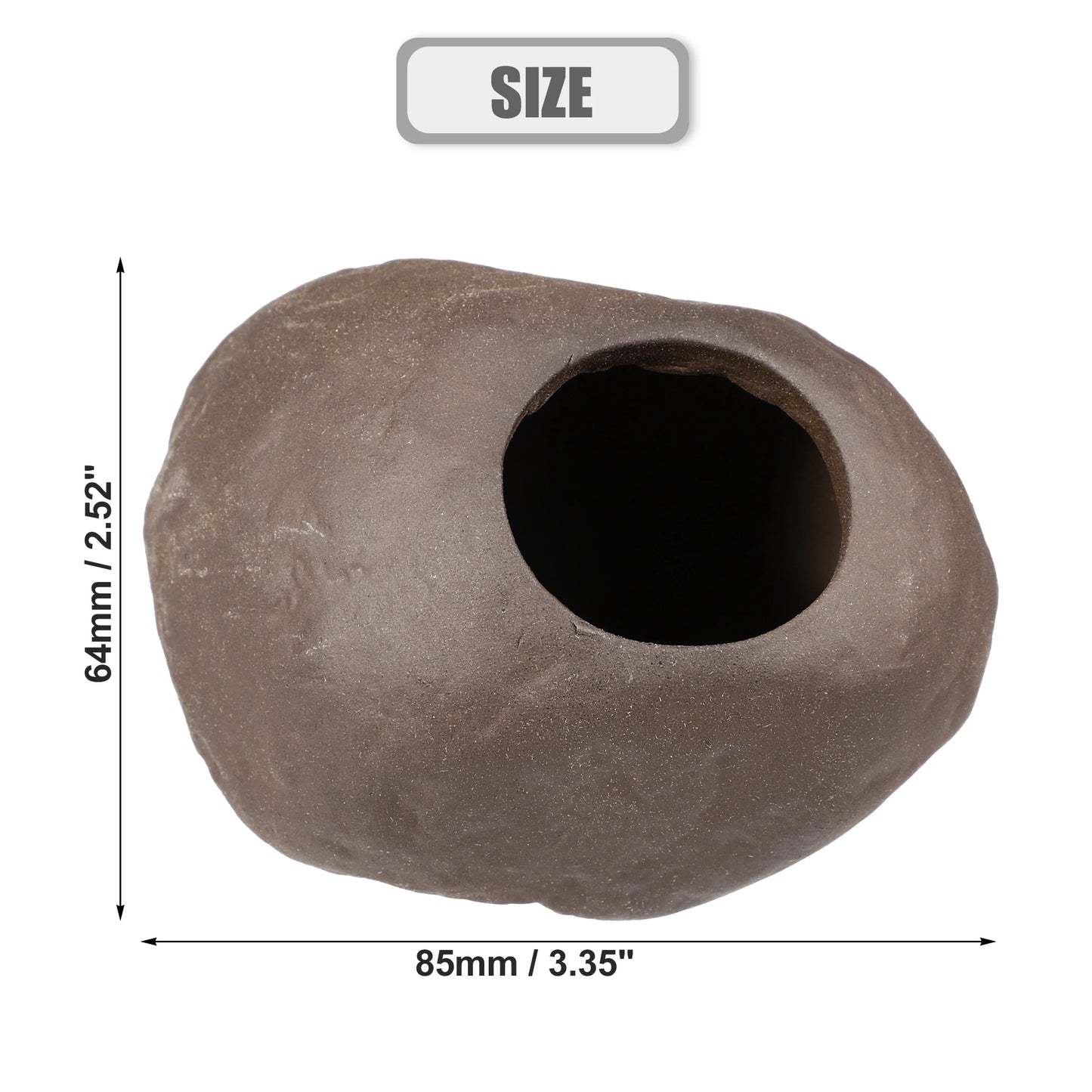 UXCELL Aquarium Hideaway Rock Cave Decoration Parts Resin Fish Shrimps Shelter Pottery House Canister Fish Tank Accessories