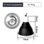 5.5 Inch Reptile Deep Dome Lampshade Snakes Lizards Geckos Terrariums Light Fixture Reptile Lamp Cap Optical Reflection Cover