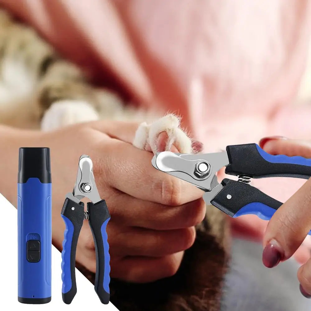 Rechargeable Dog Nail Grinder Safe Dog Claw Care Ergonomic Pet Nail Cutter Low Noise Nail Clipper for Pet Dog Puppy Cat Kitten