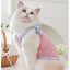 Sweetheart Bow Tie Hairpin Pet Dog Clothes Countryside Leisure Summer Vest for Small Puppy Soft Cotton Chihuahua Cat Clothing