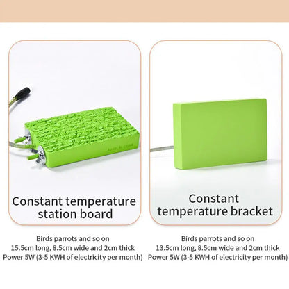 5W Bird Perches Heating Bird Perch Platform Safe Bird Perch Standing Warmer Pet Heated Toy For Birds Parrot Hamsters Chinchillas