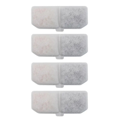 Cat Water Fountain Filter 10 Pack Fountain Filter Replacement Activated Carbon Pet Rectangular Water Circulation Filter Element