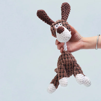 Pet Toys Plush Dog Toys Squeaky Dog Toys Stuffed Toys for Small Medium Large Dogs Animals Toys Puppy Chew Toy with Clean Teeth