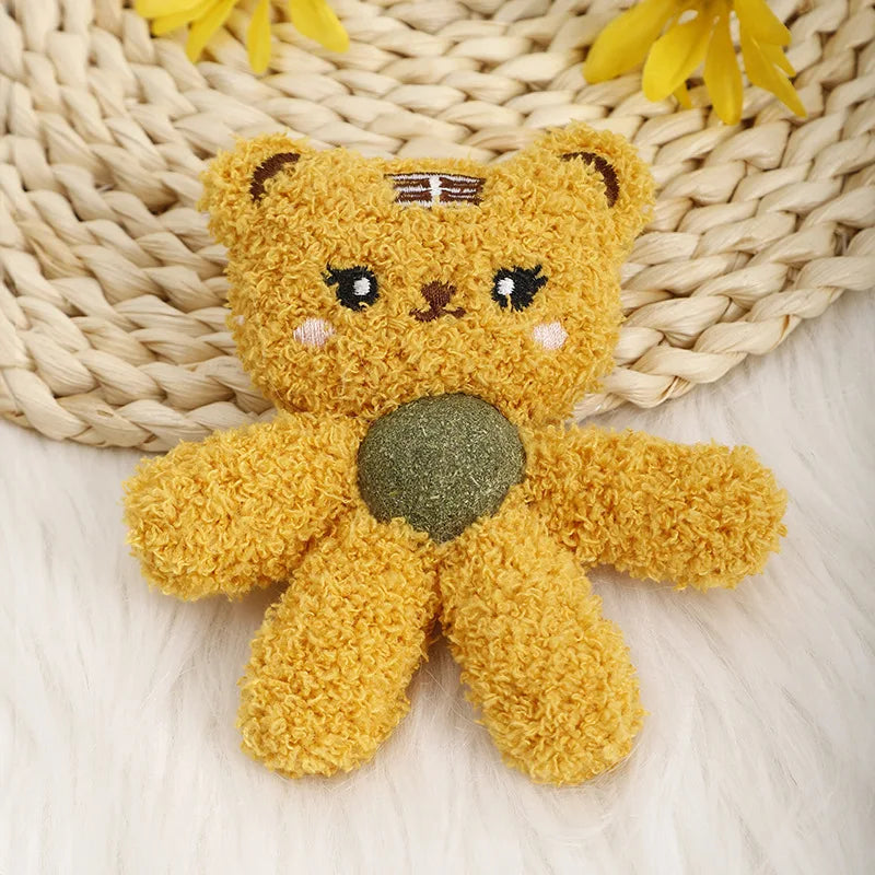Cat toys filled with cotton and containing catnip balls, animal plush toys that are durable, bite resistant, and fun to play wit
